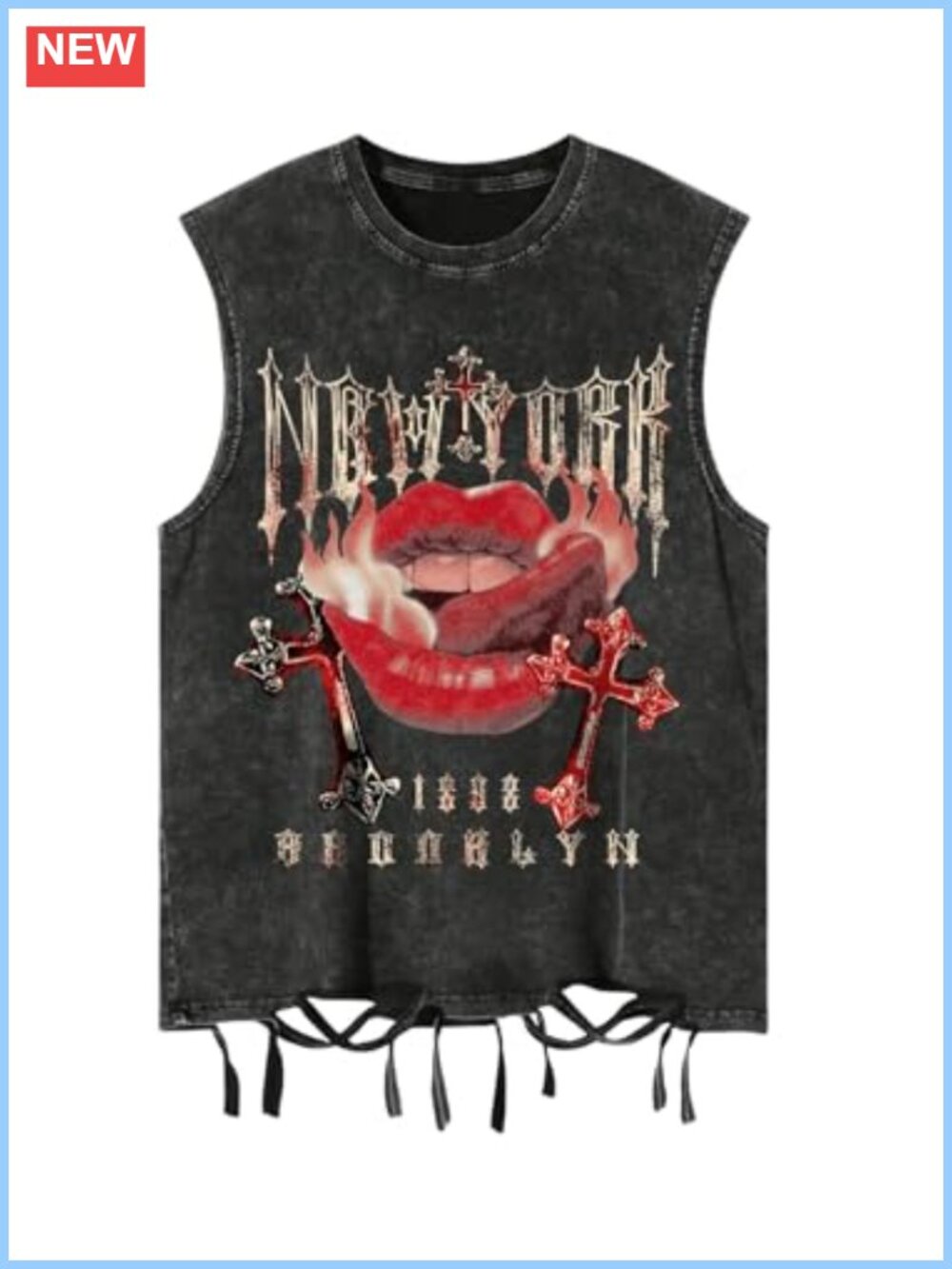Y2K Grunge Ripped Distressed Tank Top